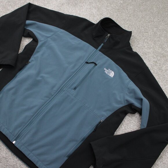 The North Face Jacket Mens Large Blue/Black Apex Bionic 3 Soft Shell Coat - Picture 3 of 14